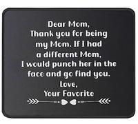 Tapis De Souris Thanks Being My Mom Funny from sous-Main Parfait Mouse Pad Anti-Dérapant Tapis De Bureau pour Claviers Travail Voyage 25X30CM