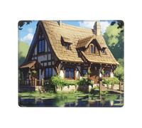 Tapis de souris The Dream Comic House - Durable et respectueux de l'environnement - Pour jeux et bureau - Design antidérapant pour un confort et une précision améliorés
