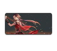 Tapis de Souris The King's Avatar 900x400mm Tapis de Souris XXL Multifonction Gaming Mousepad XXL Grand sous Main, Anime Souris 3mm Bureau Anti-Glissant Surface Texturée pour Ordinateur, C