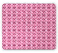 Tapis De Souris Thème d'amour Formes De Cœur Simples en Rond Articles De Couple Romantiques À Pois Bureau Tapis Souris Doux Tapis De Souris Antidérapant, pour Jeux, Ordinateur, 25x30cm