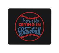 Tapis De Souris There's No Crying in Baseball Mousepad Glissement Facile Accessoires De Jeu Imperméable Mouse Pad pour Ordinateur Portable Bureau Jeu L