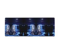 Tapis de souris Tigre blanc et panthères noires 30,5 x 80 cm