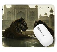 Tapis De Souris Tigre Mouse Pad Petit 60 x 40 cm, Château Tapis Souris Gamer, Base en Caoutchouc Imperméable et Antidérapante, Offrez-Vous Une Glisse Ultra-Douce et Un Suivi Optimal Jeux p1j-483