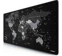 Tapis de souris Titanwolf Gaming XXL, 900 x 400 x 3 mm, sous-main, lavable, dos antidérapant, vitesse & précision, carte du monde en allemand