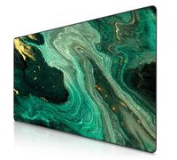 Tapis de souris Titanwolf Gaming XXXL, Tapis de souris Speed 1200 x 600 x 3 mm, grand repose-bureau, antidérapant, lavable, vitesse & précision, marbre vert or