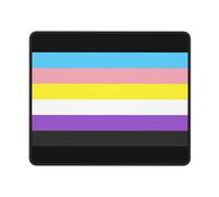 Tapis De Souris Trans Nonbinary Pride Flag LGBTQ Mouse Pad Antidérapante Accessoires De Jeu Glissement Facile Tapis Souris pour Travail Ordinateur Portable Gaming S