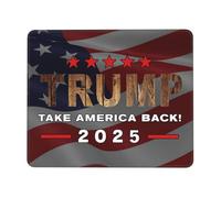 Tapis De Souris Trump 2025 : Reprenez L'Amérique en Main Tapis De Souris Carré Résistant À Usure Tapis De Souris Antidérapant, pour Ordinateur, Ordinateur Portable, 25x30cm