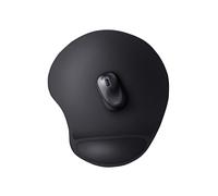 Tapis de Souris Trust BigFoot XL Noir 292x322mm avec Repose-Poignet en Gel et Surface Optimisée pour Capteur Optique et Laser