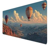 Tapis de Souris TüRkiye Tapis de Souris XXL montgolfière Mouse Pad Gaming Haute Précision et Vitesse avec Bords Cousus et Base en Caoutchouc Antidérapante, pour Bureau, Études 1000 x 500mm 4-796e