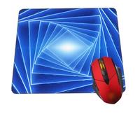 Tapis de souris tunnel torsadé pour bureau, base en caoutchouc antidérapant, tapis de souris carré pour ordinateur, bureau à domicile