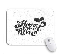 Tapis De Souris Typographie Calligraphique Home Sweet Pour Composition De Lettrage Moderne Tapis De Souris Antidérapant Glissement Facile Bureau Tapis Souris, Pour Jeux, 25 x 30cm