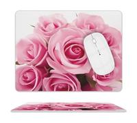 Tapis de souris ultra fin en cuir avec surface lisse imperméable et antidérapante pour jeux, bureau et maison, 25,4 x 20,3 cm