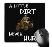 Tapis De Souris Un Peu De Saleté Ne Fait Jamais De Mal Résistant À Usure Mouse Pad Durable Mousepad pour Gaming Bureau Gamer 25X30Cm