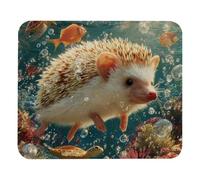 Tapis De Souris Underwater Hedgehog Swim Mousepad Durable Mouse Pad Résistant Aux Eclaboussures Tapis Souris pour Travail Ordinateur Portable Gaming S
