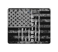 Tapis De Souris Us Air Force Retired American Flag Tapis Souris Portable sous-Main Antidérapante Mouse Pad pour Travail Bureau Ordinateur Portable L