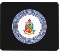 Tapis De Souris Us Army Cold War Defense Language Institute Veteran sous-Main Durable Tapis Souris Résistant Aux Eclaboussures Accessoires De Jeu pour Jeu Ordinateur Gaming L