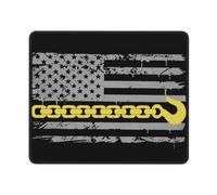 Tapis De Souris USA Thin Yellow Line Flag Tow Truck Driver Mouse Pad Glissement Facile Mousepad Durable sous-Main pour Ordinateur Jeu Gaming M