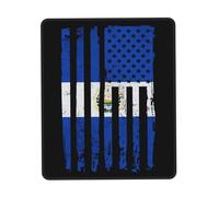 Tapis De Souris USA Vintage American El Salvador Flag Tapis De Bureau Anti-Dérapant sous-Main Parfait Mousepad pour Travail Voyage Table 25X30CM