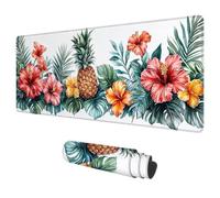 Tapis de Souris Usine 800x400 mm Grand Tapis de Souris Gaming Imperméable Mouse Pad Fleur Accessoire Bureau Mouse Pad avec Bords Cousus et Base en Caoutchouc Antidérapante pour Gamer Cadeau Homme F-17