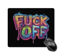 Tapis De Souris Va Te Faire Foutre Tapis Souris Glissement Facile Tapis De Souris D'Ordinateur, pour Ordinateur, Ordinateur Portable, 25x30cm