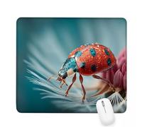 Tapis de Souris Vert,400x300x3mm Tapis de Souris Gamer Insecte Mousepad,ase en Caoutchouc Imperméable et Antidérapante,Carré Cabine Mouse Pad avec Bords Surpiqués,pour Bureau Décoration Cadeaux J-542