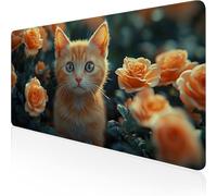 Tapis de Souris Vert Tapis de Souris Gamer 700x300x3mm Grand sous Main Bureau Hibou Modèle, Base Antidérapante en Caoutchouc Mousepad, Imperméable Durable Mouse Pad pour PC Gamer & Deco Bureau D1-528