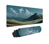 Tapis de Souris Vert Tapis Souris XXL 150 x 80 cm, sous Main Bureau Paysage Mouse Pad avec Bords Cousus, Imperméable Base en Caoutchouc Antidérapant Surface pour Bureau, Études, Gaming -zjn2509S5