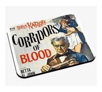 Tapis de souris Vieille affiche de film corridors of blood rétro poster G
