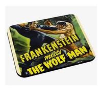 Tapis de souris Vieille affiche de film frankenstein meets the wolf man G