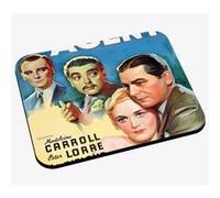 Tapis de souris Vieille affiche de film secret agent rétro poster cinéma G