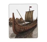 Tapis De Souris, Vieux Bateau Viking Portable Mousepad Antidérapante Souris De Bureau pour Pc Claviers Joueurs 25X30cm