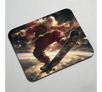 Tapis de Souris Ville Le père Noël, Tapis de Souris Gaming Base en Caoutchouc Antidérapante, Imperméable, Mousepad Petit Portable pour Bureau Maison, PC et Ordinateur Portable 290x240x3mm 0O-166
