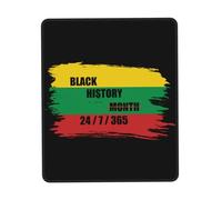 Tapis De Souris Vintage Black History Mouse Pad Anti-Dérapant sous-Main Comfortable Tapis De Bureau pour Table Claviers Voyage 25X30CM