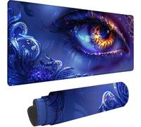Tapis de Souris Violet 700 x 400 x 3 mm Grand Tapis de Souris XXL Gaming, œIl Mouse Pad à Bords Cousus, Base en Caoutchouc Antidérapante sous Main Bureau pour Gamer, Ordinateur Decoration Maison T-R