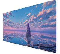 Tapis de Souris Violet Tapis de Souris XXL Ciel 1000 x 500mm Mouse Pad avec Coutures sur Les Bords, en Caoutchouc Antidérapant et Imperméable Mouse Pad Gaming, Maison/Gamer/Accessoires Bureau m4962