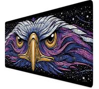 Tapis de Souris Violet Tapis de Souris XXL Hibou 700 x 300mm Mouse Pad avec Coutures sur Les Bords, en Caoutchouc Antidérapant et Imperméable Mouse Pad Gaming, Maison/Gamer/Accessoires Bureau z6205