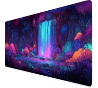 Tapis de Souris Violet Tapis de Souris XXL Paysage 700 x 300mm Mouse Pad avec Coutures sur Les Bords, en Caoutchouc Antidérapant et Imperméable Mouse Pad, pour Maison/Gamer/Accessoires Bureau q4336