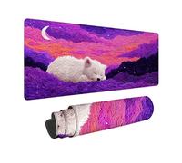 Tapis de Souris Violet Tapis Souris XXL 80x40cm, sous Main Bureau Ours Mouse Pad avec Bords Cousus, Imperméable Base en Caoutchouc Antidérapant Surface pour Bureau, Études, Gaming -zjn2509PV5AI280