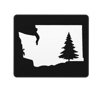 Tapis De Souris Washington State Tree Mouse Pad Parfait sous-Main Comfortable Tapis De Bureau pour Table Voyage Travail 25X30CM