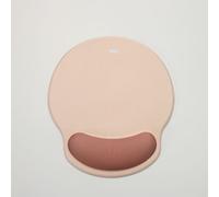 Tapis de souris WE POP avec repose poignet bi-color beige: matière tissu - tapis beige - repose poignet marron