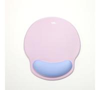 Tapis de souris WE POP avec repose poignet bi-color Violet: matière tissu - tapis violet clair - repose poignet violet foncé