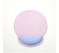 Tapis de souris WE POP avec repose poignet bi-color Violet: matière tissu - tapis violet clair - repose poignet violet foncé