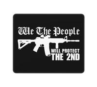 Tapis De Souris We The People Ar15 Will Protect The 2Nd Amendment Accessoires De Jeu Portable Mouse Pad Résistant Aux Eclaboussures sous-Main pour Ordinateur Portable Ordinateur Gaming L