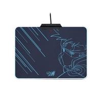 Tapis de souris de gaming Lexip Naruto Shippuden Kakashi Kamui éclairé noir, turquoise