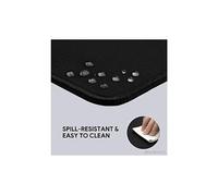 tapis de souris xl ( 600 x 300 mm) hydrorésistant mouse pad gamer anti-glissant surface pour ordinateur et ordinateur portable -bordure noir