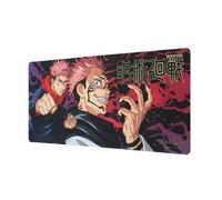 Grupo Erik - Tapis de Souris XXL Jujutsu Kaisen, Itadori et Sukuna - Tapis de Bureau 80 x 35 cm, sous Licence Officielle| sous Main Bureau, Accessoire pour PC, Tapis de Souris Gamer