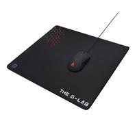 The G-Lab Pad CEASIUM - Tapis de Souris Gaming XL - Gamer - Surface Optimisée Haute Précision - Base Antidérapante en Caoutchouc - Tapis de Souris Large 450x400x4mm - Noir