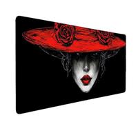 Tapis de Souris XXL 1000 x 500mm Noir Tapis de Souris Sorcière Mouse Pad Gaming en Caoutchouc Antidérapant, Accessoires Bureau, Mouse Pad Haute Précision et Vitesse pour Gamer/Bureau (Noir) 620240b