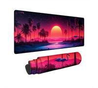 Tapis de Souris XXL 1000x500 mm Paysage Tapis Souris Gamer Crépuscule Imperméable Mouse Pad avec Base en Caoutchouc Antidérapant Gaming Accessoires Bureau Mouse Pad à Bords Cousus Cadeau Homme K-59