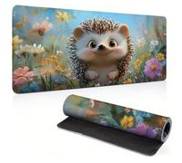 Tapis de Souris XXL - 1000x500x3mm Sous Main Bureau panier hérisson 0c0-600 | avec Bords Cousus, Base en Caoutchouc antidérapant, Mouse Pad Lavable, Tapis de Bureau pour Gamer, Bureau, Cadeau Homme